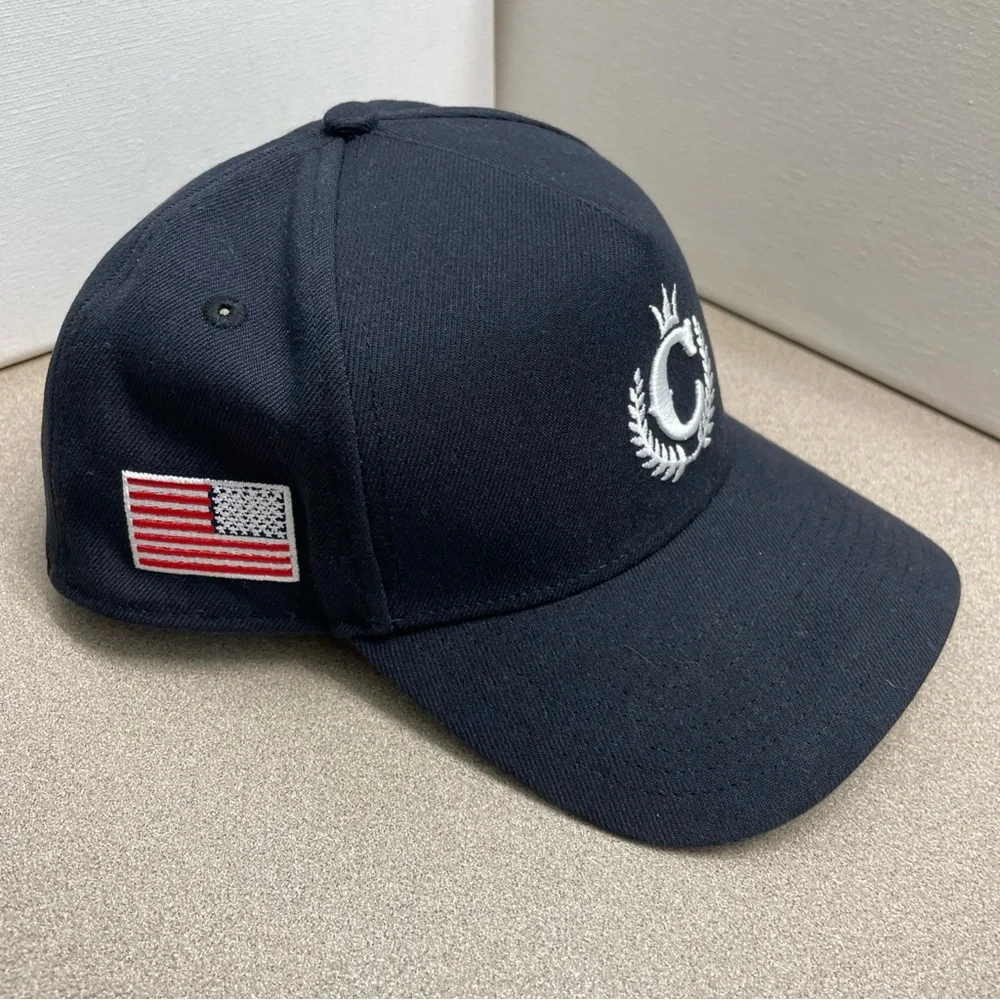 Men’s New Era x Culture Kings 9Forty A Frame Trucker Hat Cap Navy Blue Snapback - Picture 2 of 7